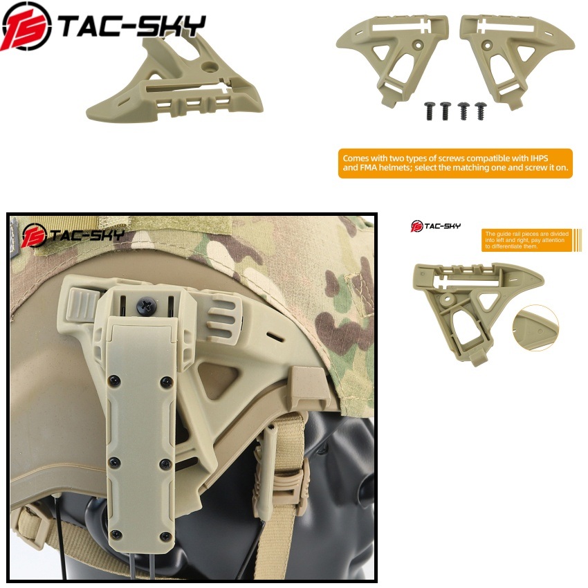 Outdoor Hunting Kit - Taktisches Schutzhelm-Seitenschienen-Ersatzset für Outdoor-Schießsport und Jagd,