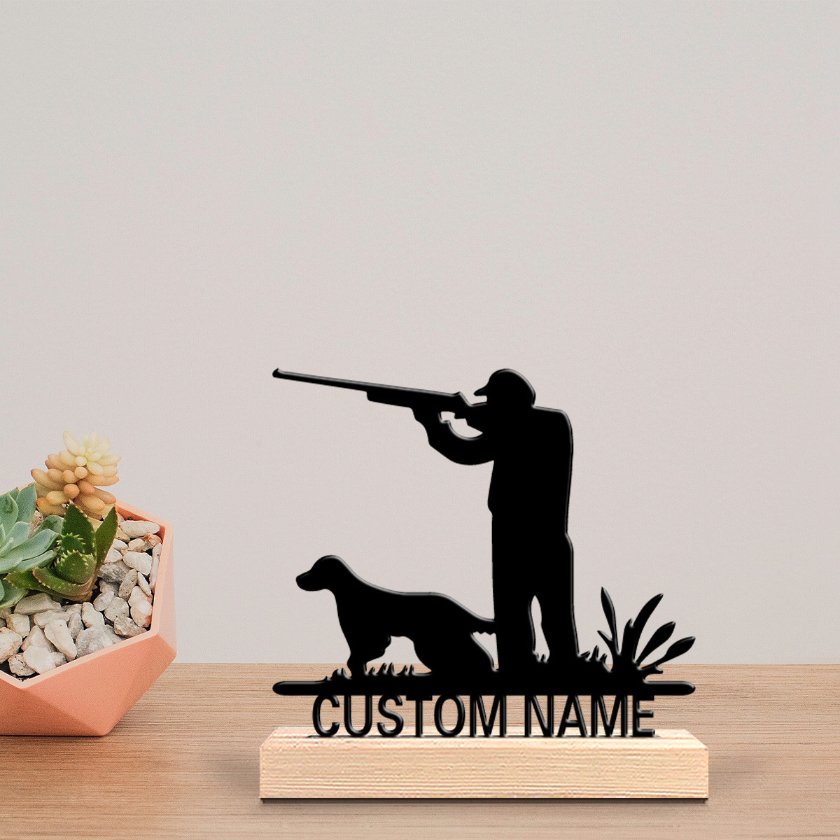Hunting Outdoor Day - 1 Stück Modische Personalisierte Metallstatuen von