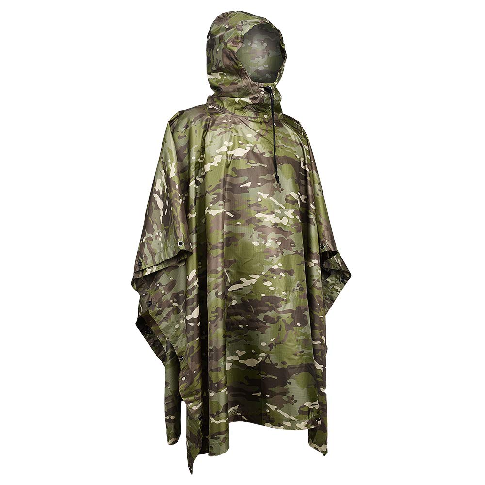 Outdoor Hunting Prints - Taktische Regenmantel atmungsaktive Outdoor-Tarnung Regen Poncho