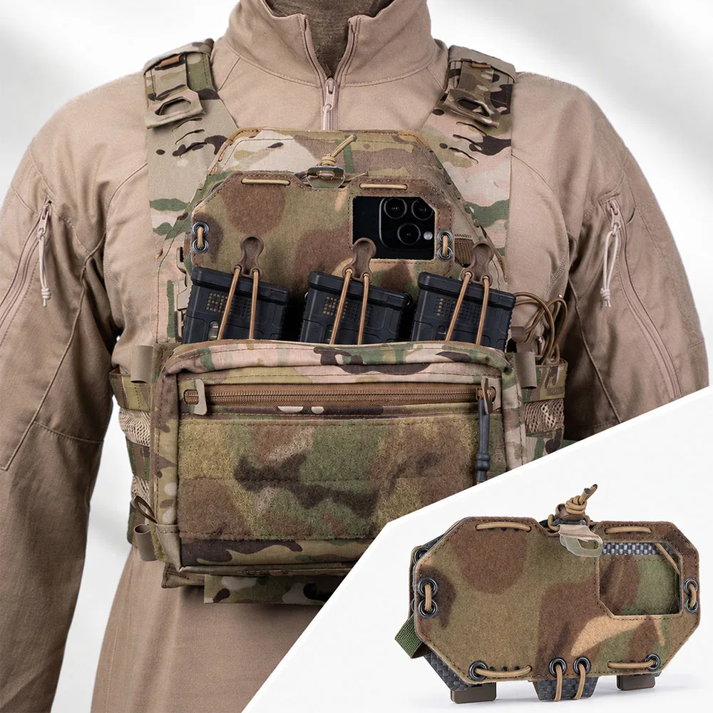 Outdoor Hunting Prints - Faltbare taktische Telefonhalterung MOLLE Smartphone-Halter mit