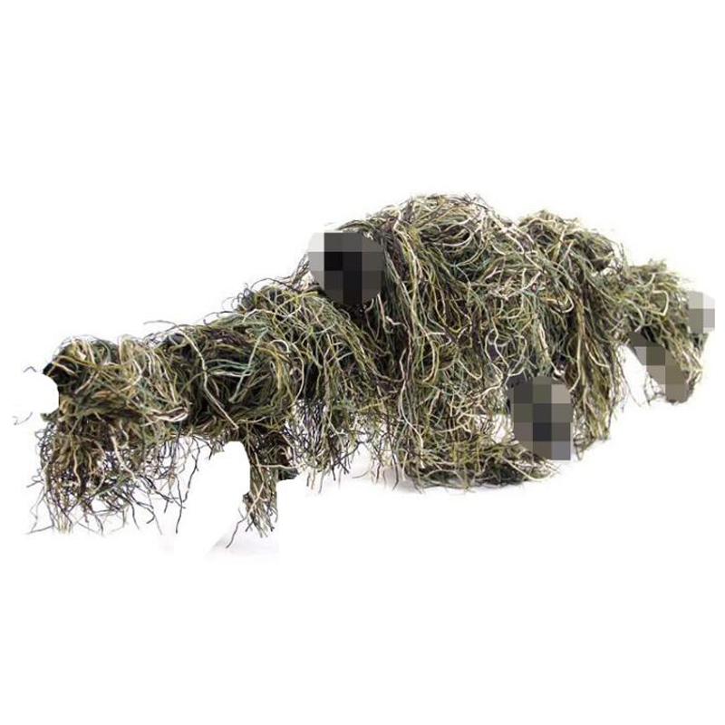 Ghillie Suit Woodland - Gras Typ Jagd Gewehr Wrap Seil