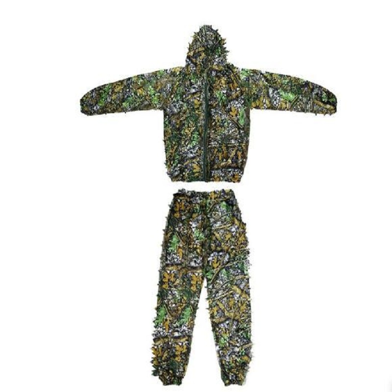 Ghillie Suit Woodland - 3D Jagd Kleidung Sniper Airsoft Camouflage
