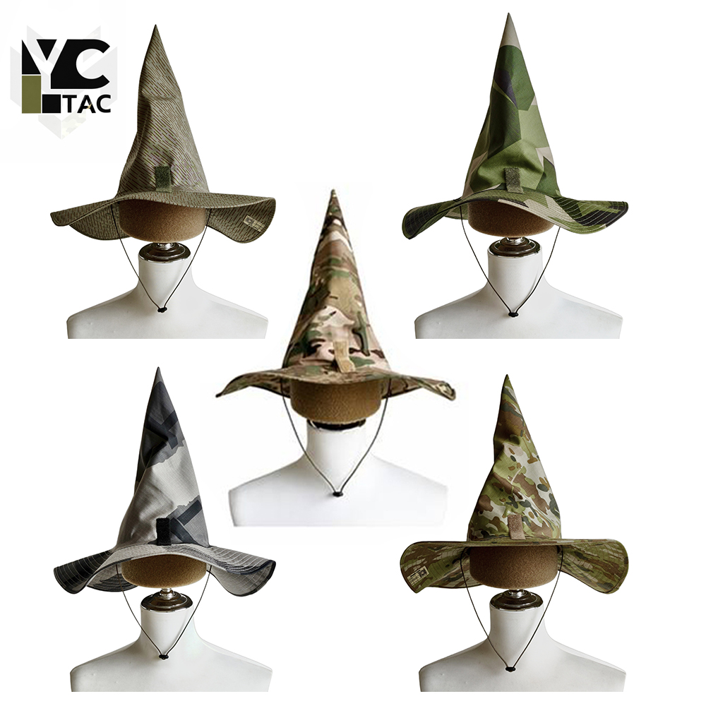 Hunting Outdoor Hats - YCTAC Camo Wizard Hat Taktischer Boonie-Hut