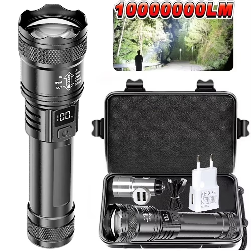 100000LM Superhelle Taschenlam – Tactical Flashlight Rechargeable Bewertung und Preis