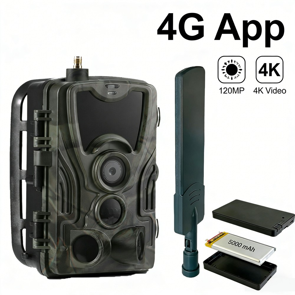 4G 4K 120MP Live-Video 5000mAh – Outdoor Hunting Video Camera Bewertung und Preis