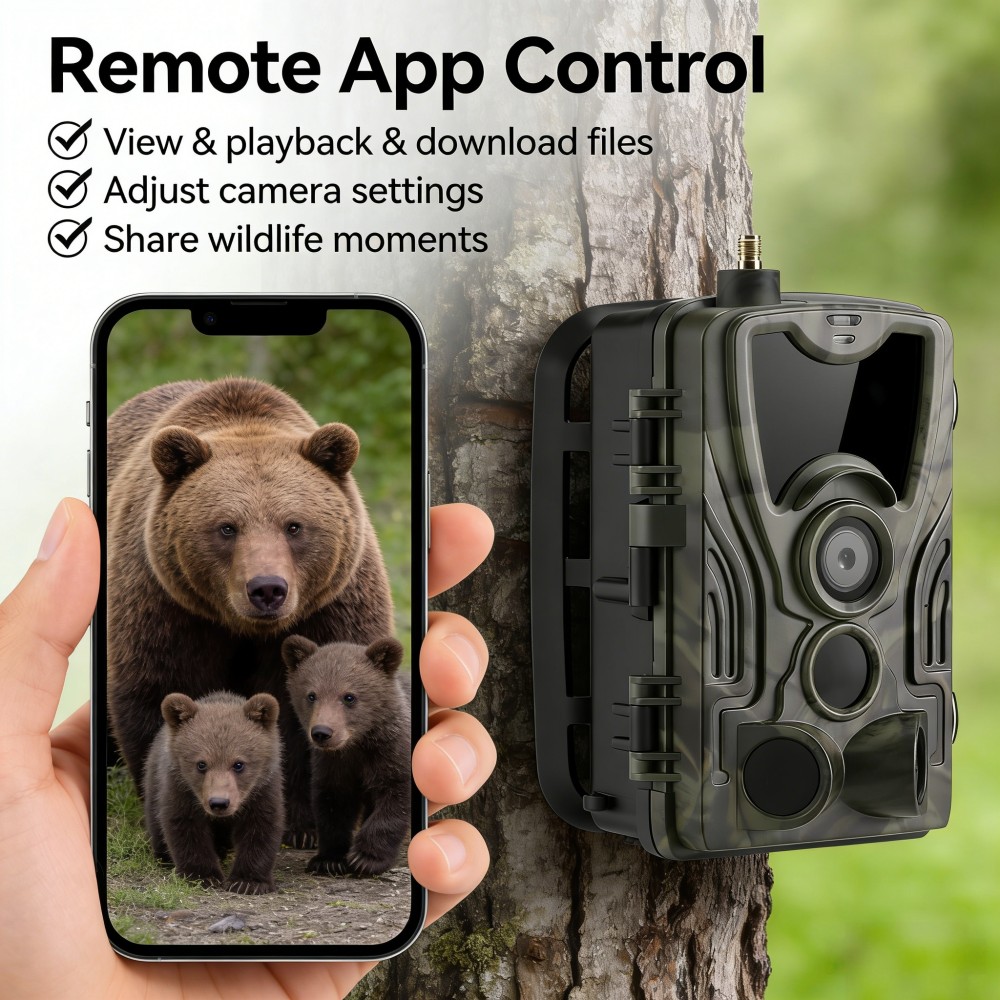 4G 4K 120MP Live-Video 5000mAh – Outdoor Hunting Video Camera Bewertung und Preis