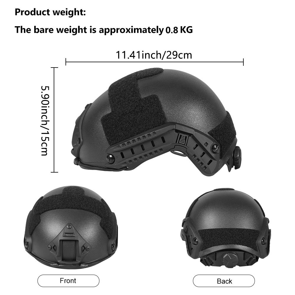 BOOIU Taktischer Airsoft-Helm- – Outdoor Hunting Kit Bewertung und Preis