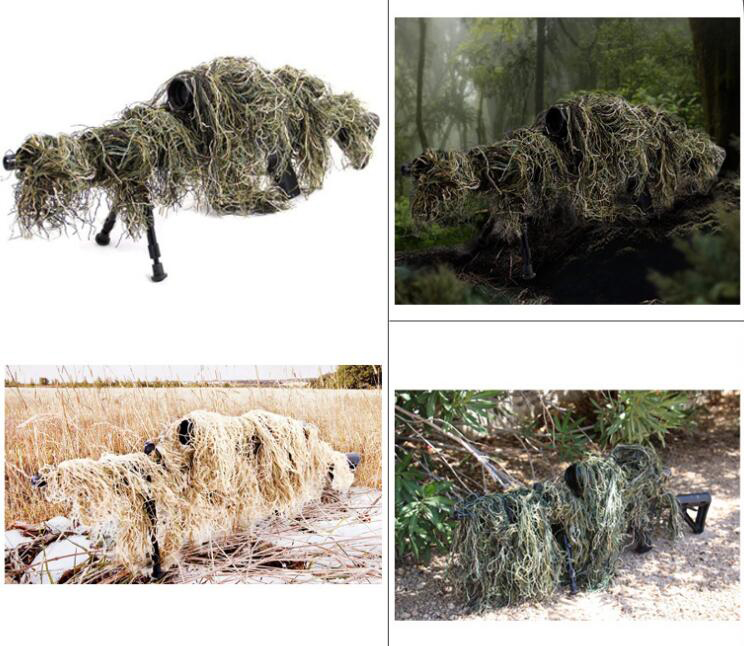 Gras Typ Jagd Gewehr Wrap Seil – Ghillie Suit Woodland Bewertung und Preis