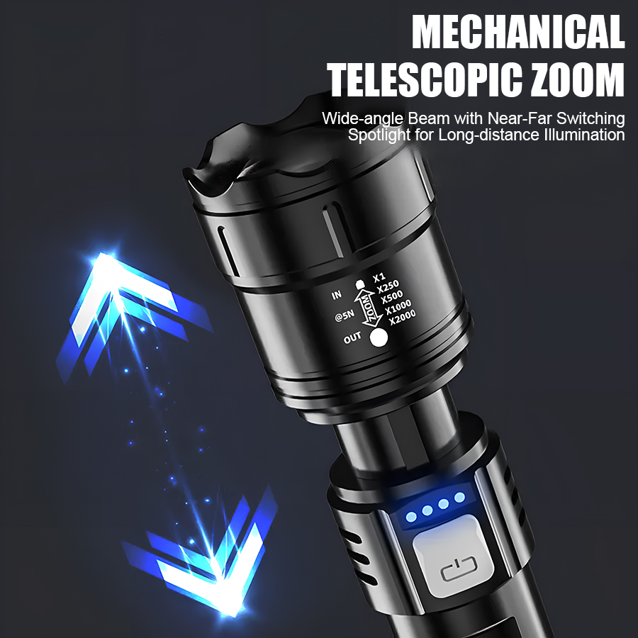 Hochleistungs-P50-LED-Taschenl – Tactical Flashlight Rechargeable Bewertung und Preis
