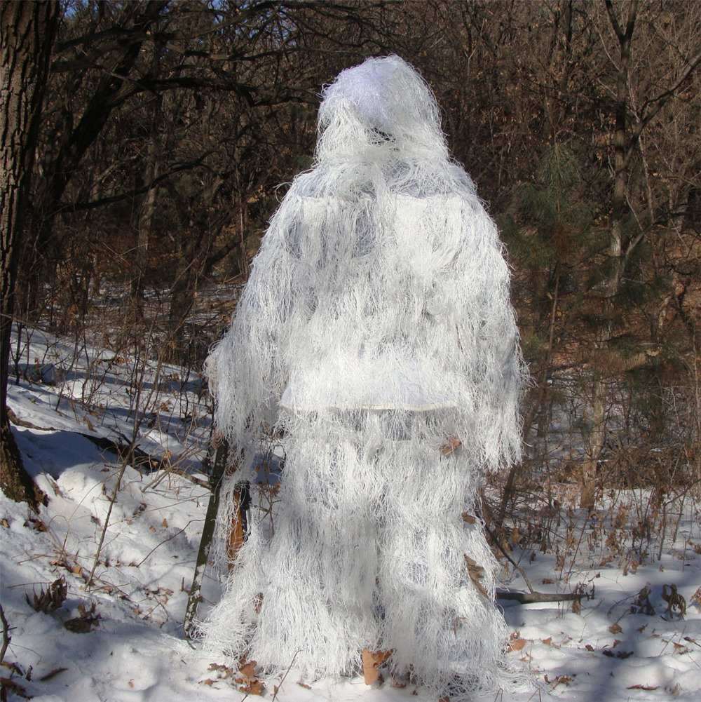 Winter 3D Weiß Schnee Ghillie  – Ghillie Suit Woodland Bewertung und Preis