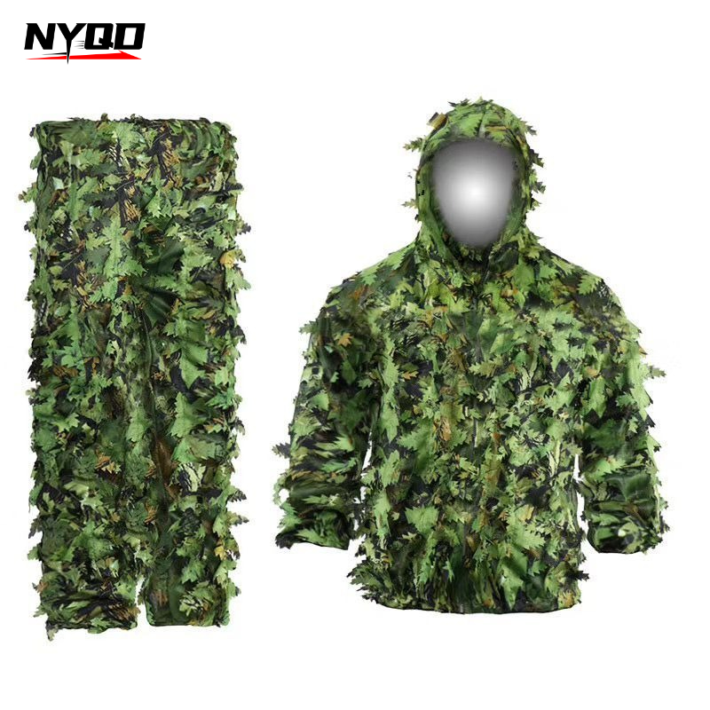3D Blatt-Tarnanzug Jagd-Tarnkl – Ghillie Suit Woodland Bewertung und Preis