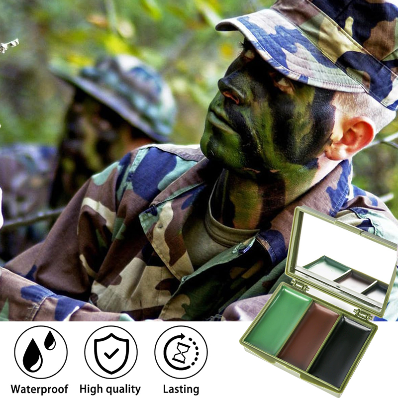 3-farbiges Camouflage-Gesichts – Camo Face Paint Bewertung und Preis