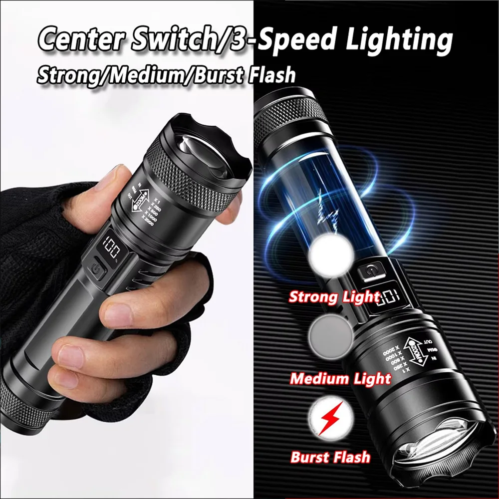 Wiederaufladbare LED-Taschenla – Tactical Flashlight Rechargeable Bewertung und Preis