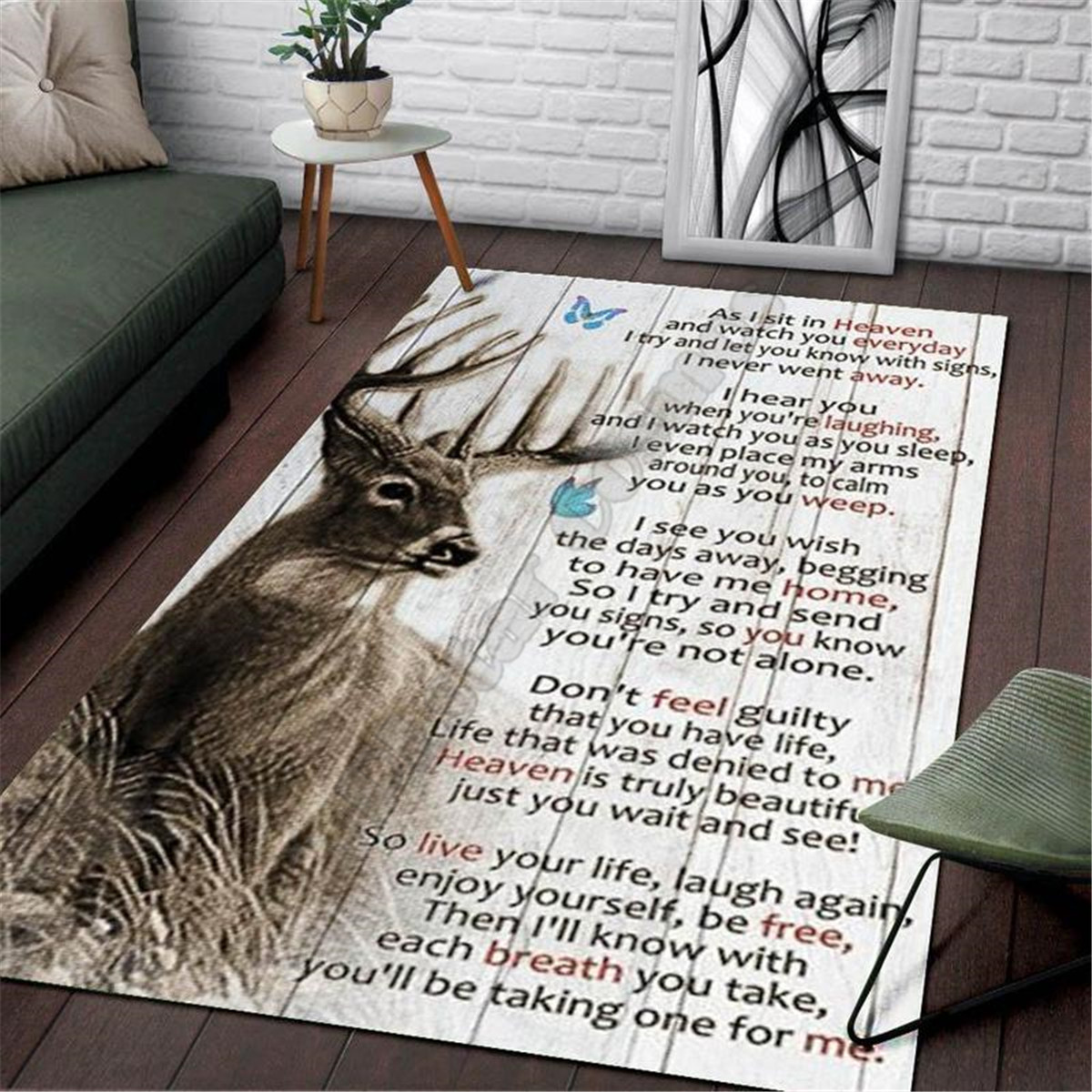 Teppich mit Hirschmotiv, 3D-ge – Hunting Outdoor Mat Bewertung und Preis